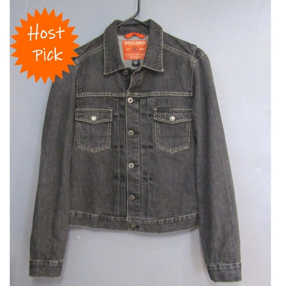 Nautica Other - 🤡HP🤡 Nautica Boy's Black Denim Jean Jacket SZ L
